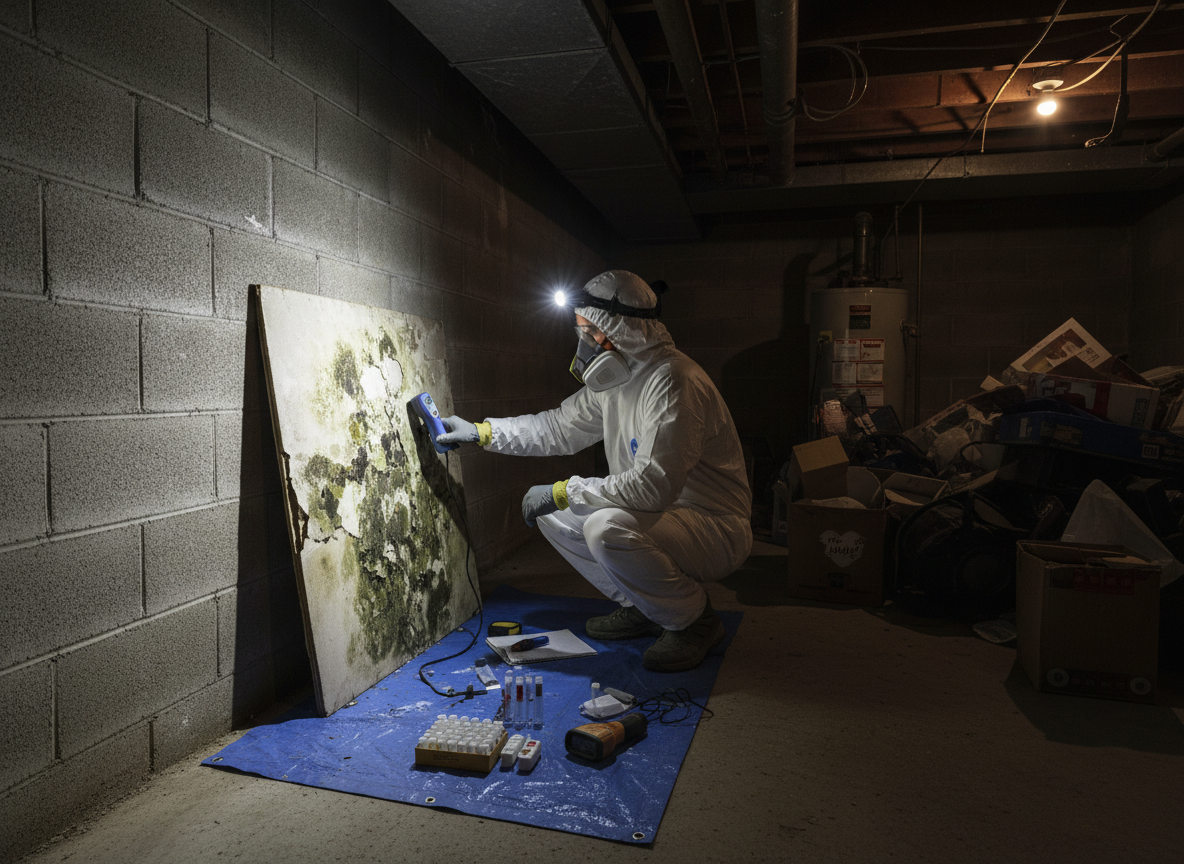 Basement Mold Inspection in Pinon Hills, CA
